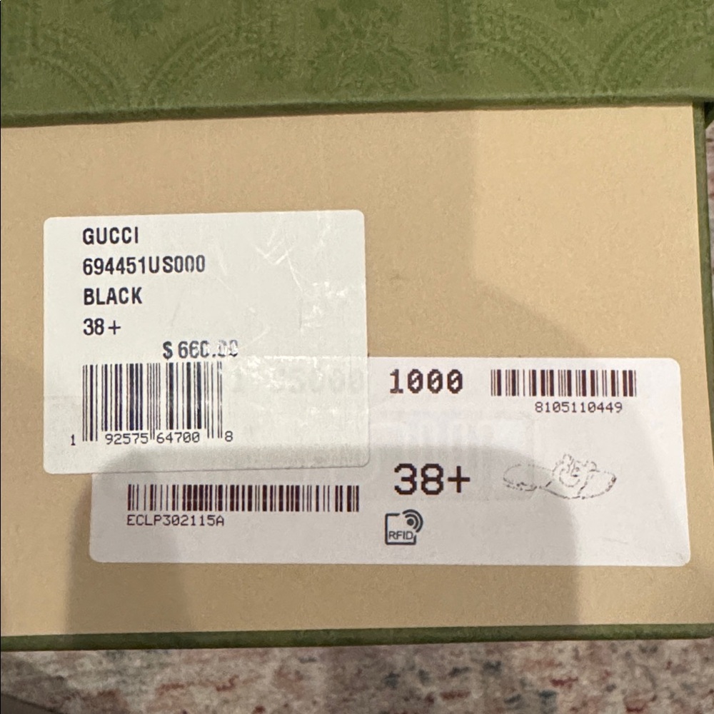Gucci Black Logo Cutout slide - Picture 4 of 6